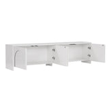 Aurelia tv-meubel wit 180 cm Gemelamineerd hout