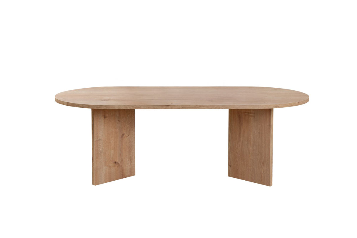 Ovale Salontafel Sapphire Eikenhout Look Sabla - 119x60