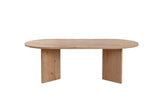 Ovale Salontafel Sapphire Eikenhout Look Sabla - 119x60