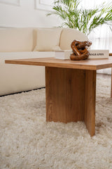Rechthoekige Salontafel Siban Atlantisch Dennenhout look - 119x60 cm