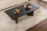 Rechthoekige Salontafel Siban Zwart houtlook - 119x60 cm