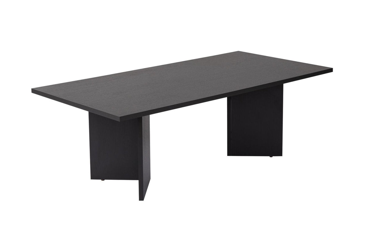 Rechthoekige Salontafel Siban Zwart houtlook - 119x60 cm
