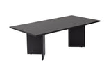 Rechthoekige Salontafel Siban Zwart houtlook - 119x60 cm