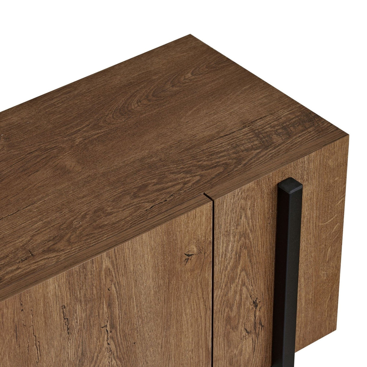 Nexus tv-meubel eikenlook zwart 180 cm Kafkas eikenlook / Zwart Gemelamineerd hout