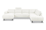 Banken - Hoofdsteun beige bankstel stof - Aniko - Dimehouse