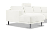 Banken - Hoofdsteun beige bankstel stof - Aniko - Dimehouse