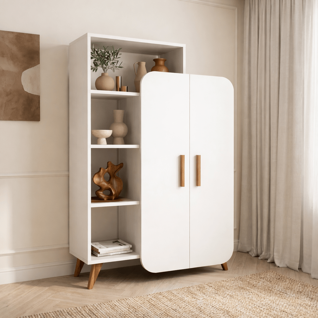 Boekenkast Form Wit Melamine 90x132x32 cm