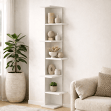 Boekenkast Saso Wit Melamine 37x141x24 cm