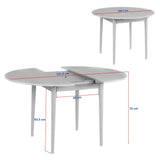 Eettafel Walnoot Melamine uitschuifbaar 100-130 cm - Vienna