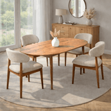 Eettafel Grenen Melamine uitschuifbaar 100-130 cm - Vienna