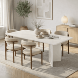 Eettafel Wit Melamine rechthoekig 180x89,5x75 cm - Linova