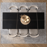 Eettafel Sintered Stone Marmerlook Zwart - Jules