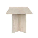 Eettafel Travertine Melamine rechthoekig 180x89,5x75 cm - Linova