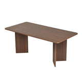Eettafel Walnoot Melamine rechthoekig 180x89,5x75 cm - Linova