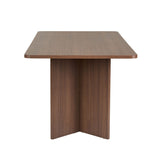 Eettafel Walnoot Melamine rechthoekig 180x89,5x75 cm - Linova