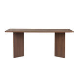 Eettafel Walnoot Melamine rechthoekig 180x89,5x75 cm - Linova