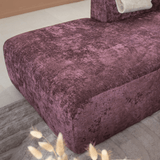 Banken-U-bank paars chenille stof - 342x165 cm - Shane-Dimehouse
