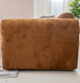 Hoekbank oker chenille stof - 292x170 cm - Shane - links