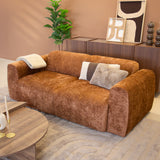 2-zits bank oker chenille stof - 195x85 cm - Shane