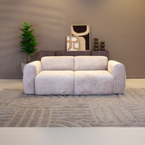 2-zits bank zand chenille stof - 195x85 cm - Shane