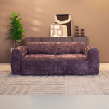 Banken-2-zits bank paars chenille stof - 195x85 cm - Shane-Dimehouse