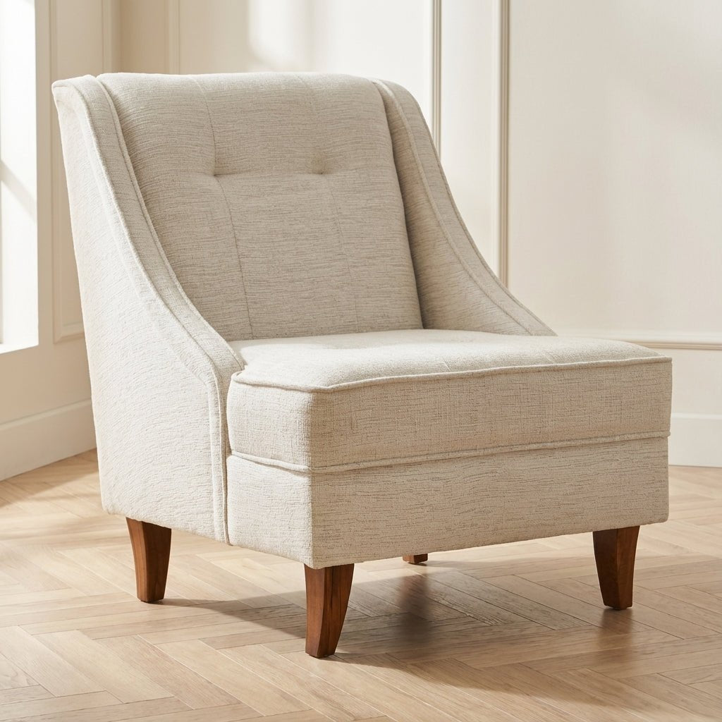 Fauteuil Ella Prestij Crème sfeerfoto in modern interieur