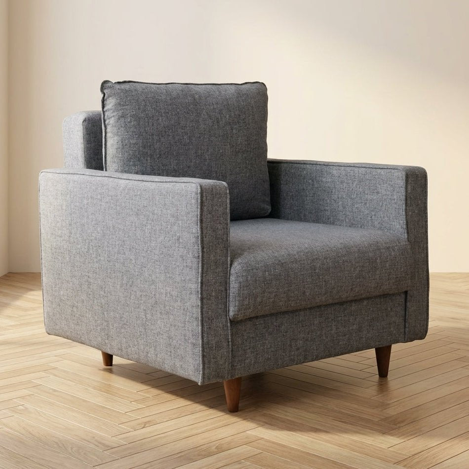 Fauteuil Eva Grijs sfeerfoto in modern interieur