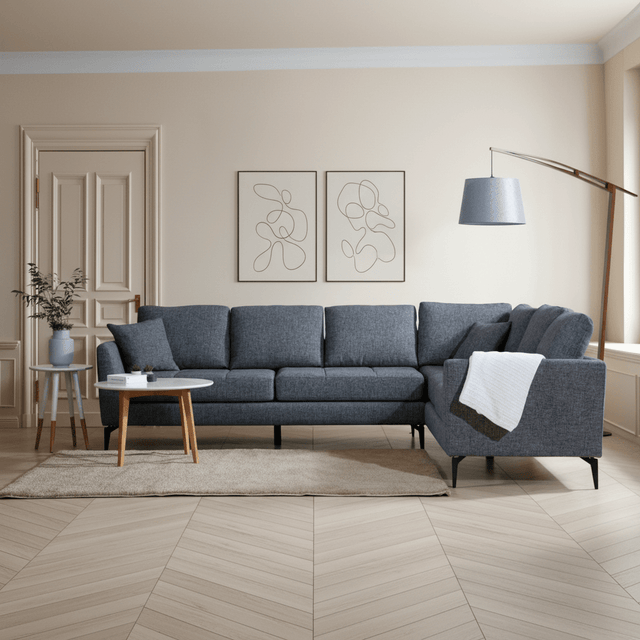 Hoekbank Rechts Tempo Donker Grijs