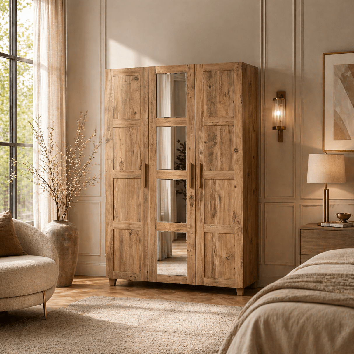Kledingkast Hedera Atlantisch Dennenhout Melamine 120x189x48 cm