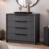 Ladekast Kale Luxe Antraciet Melamine 70x77x45 cm