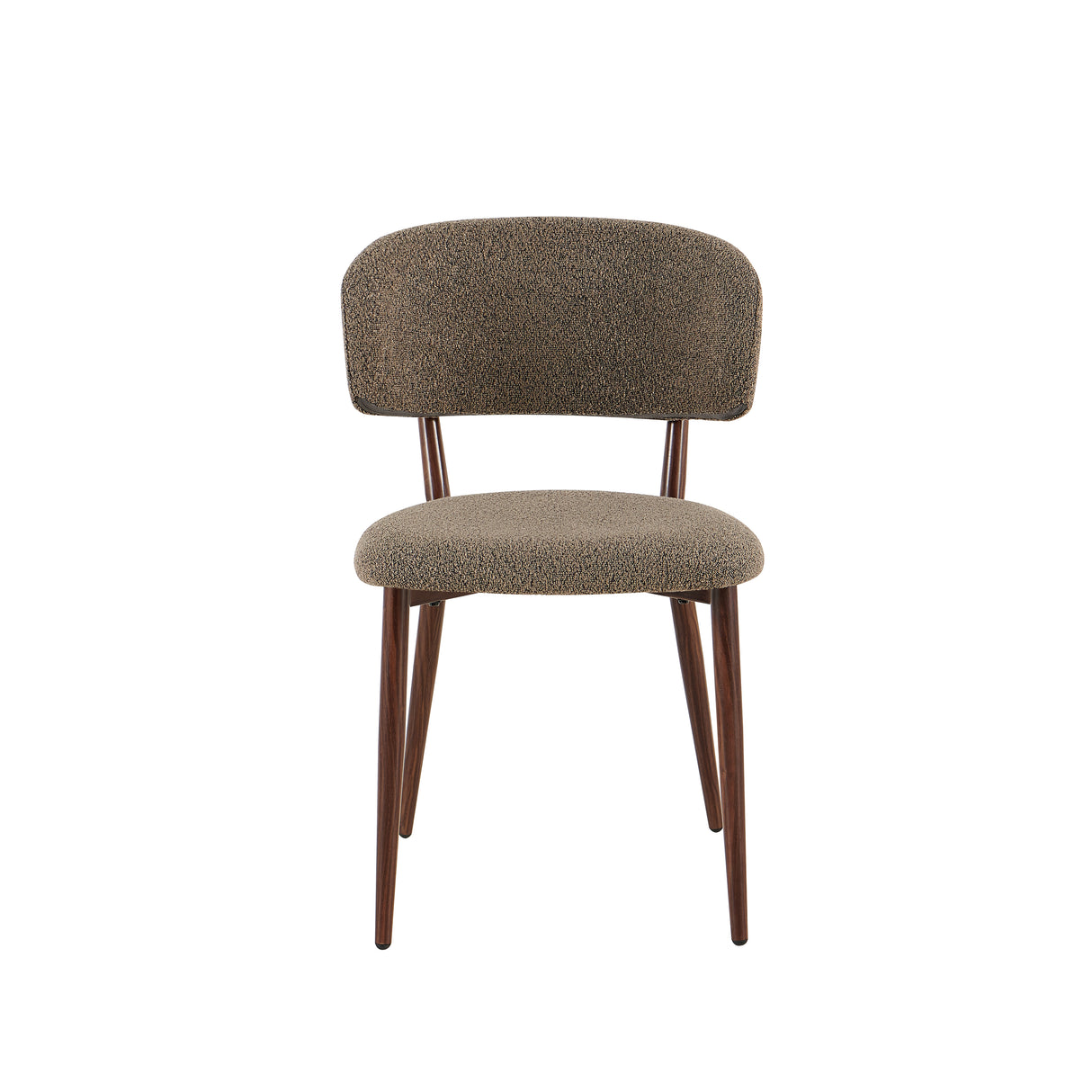 Japandi Eetkamerstoel Yura Taupe - Walnootlook Frame