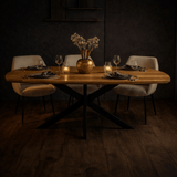 Eettafel Mikkel Eikenhout Deens Ovaal Matrix Frame Groot