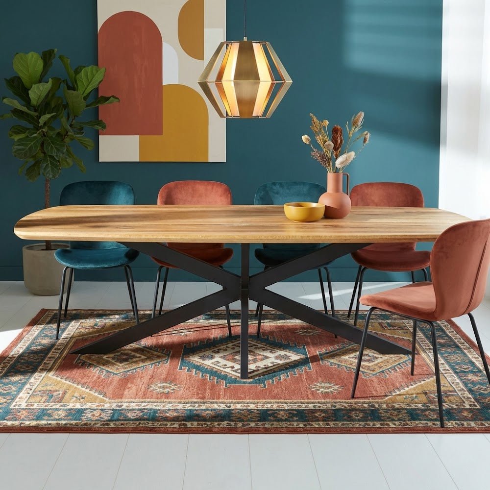 Eettafel Mikkel Eikenhout Deens Ovaal Matrix Frame Groot