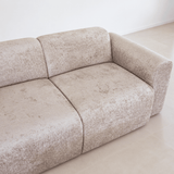 Banken-Hoekbank zand chenille stof - 270x165 cm - Shane - links-Dimehouse