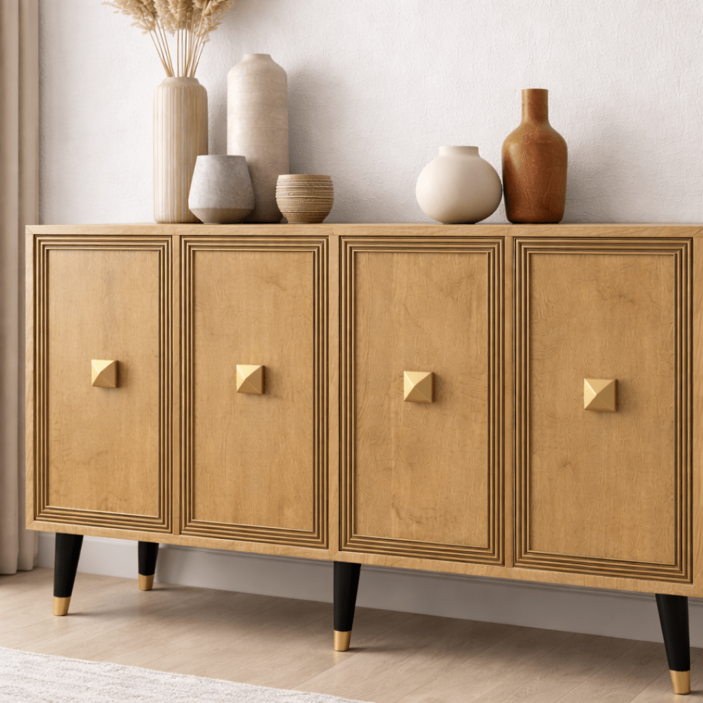 Modern Dressoir Ansel Sapphire Eikenlook Melamine 120 cm