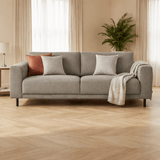 Moderne 2,5-zits Bank Taupe Stof Aniko 183x90x78 cm