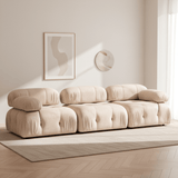 Modulaire bank 3-zits Bubble velvet beige