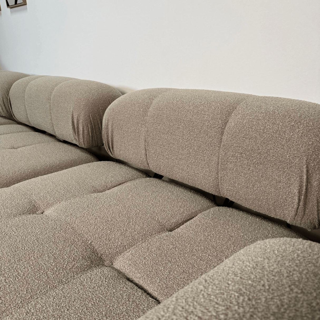 Modulaire bank 3-zits met hocker Doblo beige