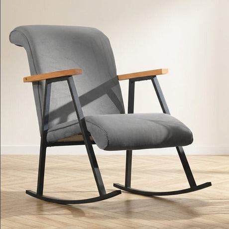 Schommelstoel Yoka Grijs sfeerfoto in modern interieur