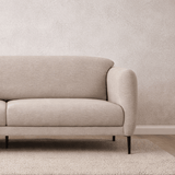 Slaapbank beige linnen stof 3-zits - Venus