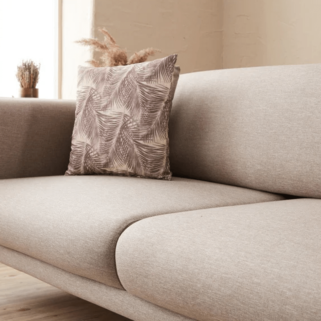 Slaapbank beige linnen stof 3-zits - Venus