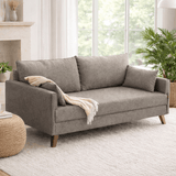 Banken - Slaapbank taupe stof 3 - zits - Bella - Dimehouse