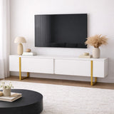 TV Meubels - TV Meubel Wit Melamine Blitz 50x180x29,5 cm - Dimehouse