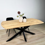 Uitschuifbare Eettafel Mack Deens Ovaal Acaciahout 175-275x90 cm
