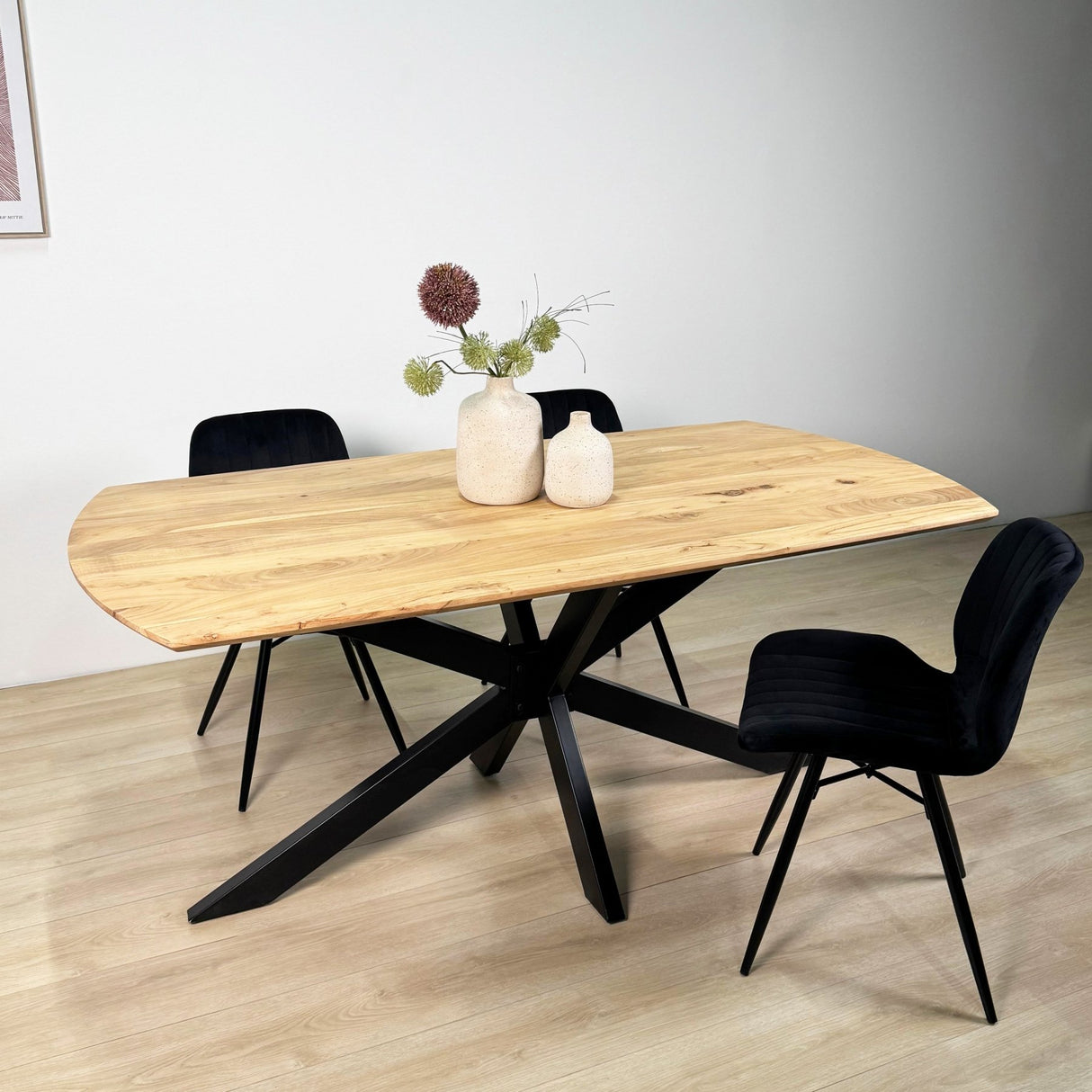 Uitschuifbare Eettafel Mack Deens Ovaal Acaciahout 175-275x90 cm