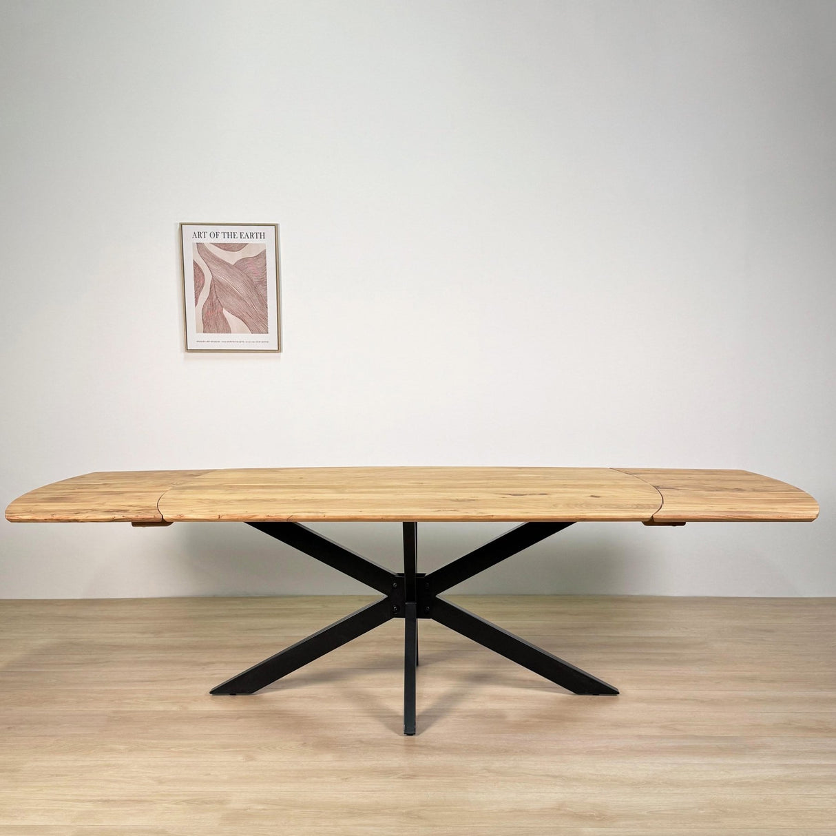 Uitschuifbare Eettafel Mack Deens Ovaal Acaciahout 175-275x90 cm