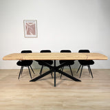 Uitschuifbare Eettafel Mack Deens Ovaal Acaciahout 175-275x90 cm