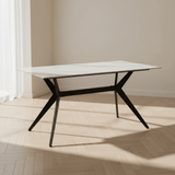 Eettafel Grace Sintered Stone Marmerlook Wit