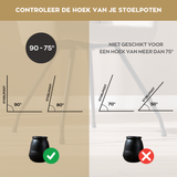Floor protector felt S - 15 Black Zwart